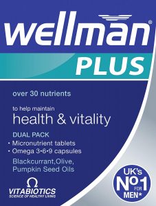 Wellman Plus Omega 3∙6∙9 - 56 Tablets/Capsules - Vitamins for Men
